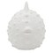 Kingston Living 10" White Ceramic Puffer Fish Tabletop Decorative Figurine